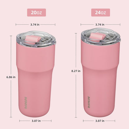 BJPKPK Insulated Tumbler,20oz Stainless Steel Tumbler with lid,Double Wall Travel Coffee Mug Thermal Cup,Keep Drinks Cold and Hot,Lavender
