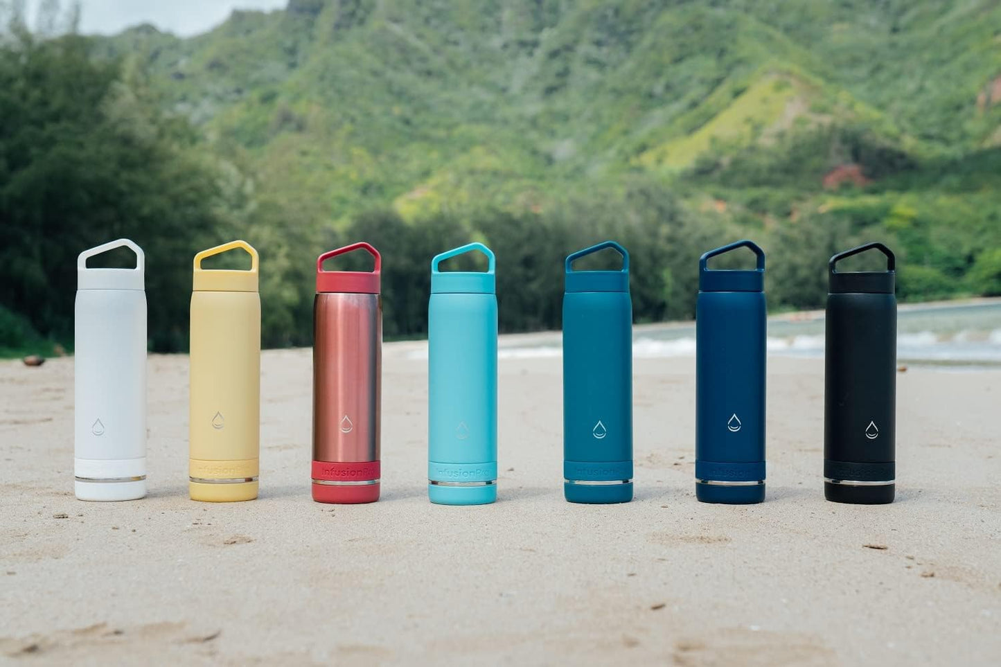 Infusion Pro Fruit Infuser Water Bottle with Straw Lid (32 oz) Stainless Steel Vacuum Insulated : 50 Recipe Fruit Infusion eBook : More Flavor : Easy Cleaning : Great Gift