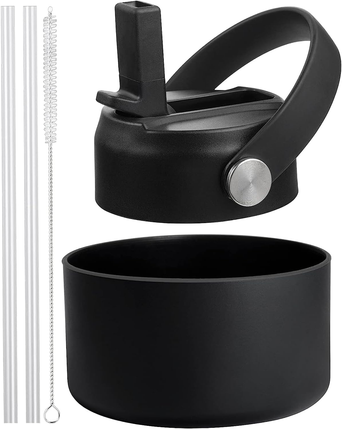 RRegeny Straw Lid for Hydro Flask Wide Mouth 32 40 oz, Lids with Flexible Handle compatible with HydroFlask, Replacement Sports Flex Cap Wide Mouth Top