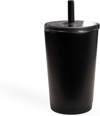 HydroJug Everyday Tumbler 20 oz – Ceramic-Lined Insulated Tumbler with Straw and Soft-Touch Lid, Cup Holder Friendly, Double-Wall Vacuum Insulation, Reusable Travel Cup – Rodeo