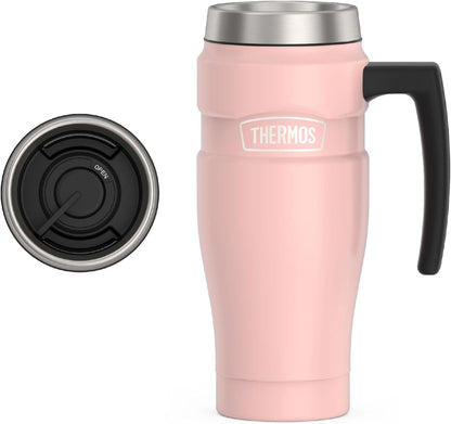THERMOS Stainless King Vacuum-Insulated Stainless Steel Tumbler - 16oz, Midnight Blue - Insulated Coffee Tumbler for Hot & Cold Drinks - Leak-Proof & Sweat-Proof for Commuting & Traveling