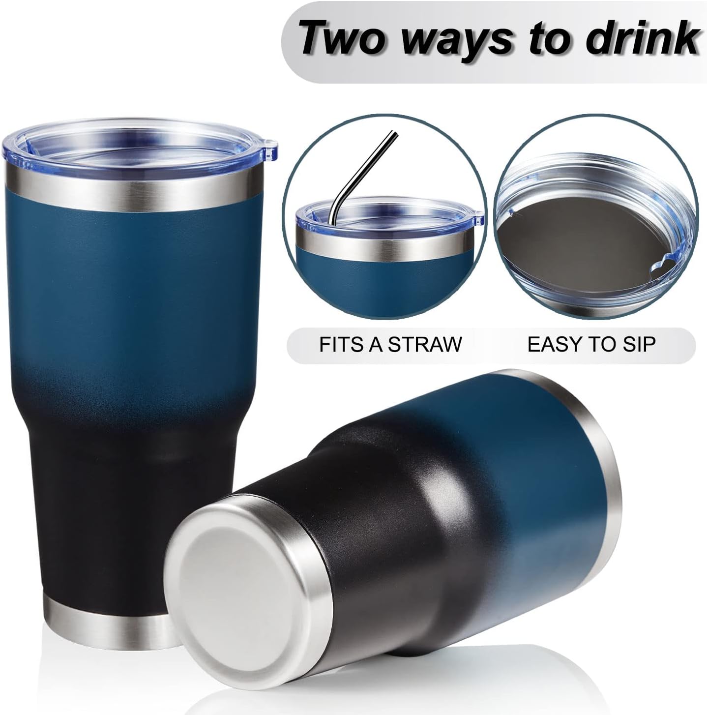 MEWAY 30oz Tumbler Double Wall Vacuum Insulated Travel Mug, Stainless Steel Tumbler with Lid, Durable Powder Coated Insulated Coffee Cup for Cold & Hot Drinks (Silver,1 PACK)