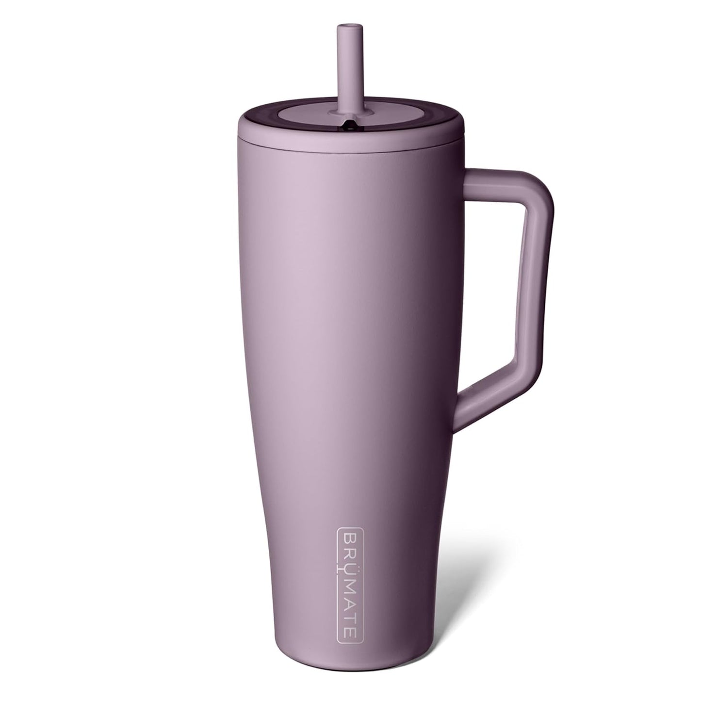 BrüMate Era 40 oz Tumbler with Handle & Straw | 100% Leakproof Insulated Water Bottle Tumbler with Lid & Flexible SoftSip Straw | Made of Stainless Steel | Cup Holder Friendly | 40oz (Nightfall Blue)
