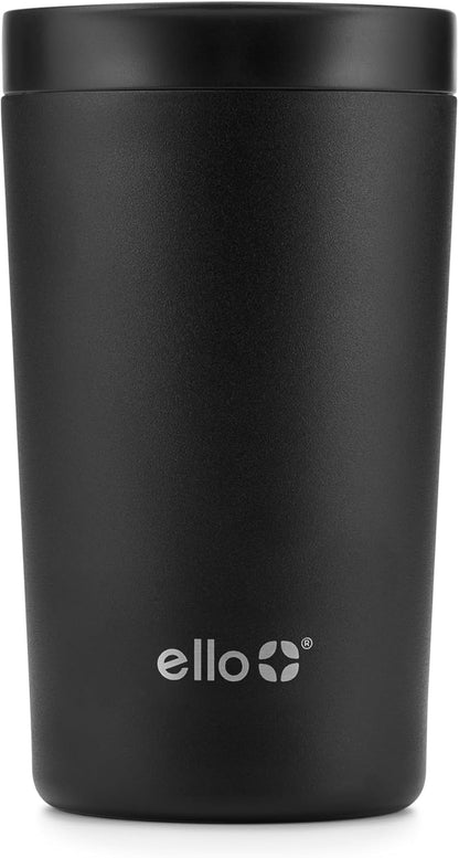 Ello Miri 16oz Vacuum Insulated Stainless Steel Travel Mug, Leak-Proof Slider Lid, Keeps Hot for 5 Hours, Perfect for Coffee or Tea, BPA-Free, Fits Most Cupholders, Holiday Gift, Speckle