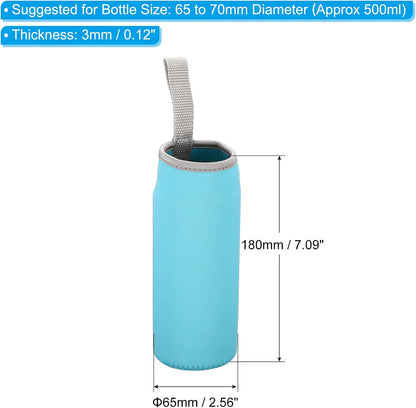 PATIKIL Water Bottle Sleeves, Neoprene Insulated Bottle Bag Holder Carrier Pouch with Finger Strap