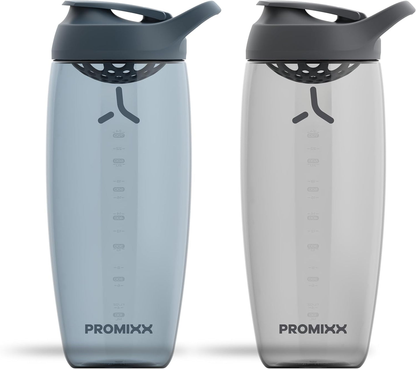 Promixx Pursuit Protein Shaker Bottle (24 oz) – Silent No-Ball Mixer, Leak-Proof Lid, BPA/BPS & Phthalate-Free ECOZEN – Easy-Clean Shaker Cup for Protein Shakes, Pre & Post-Workout Smoothies