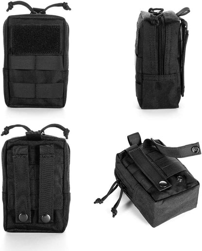 Upgraded Sports Water Bottles Pouch Bag, Tactical Drawstring Molle Water Bottle Holder Tactical Pouches, Travel Mesh Water Bottle Bag Tactical Hydration Carrier