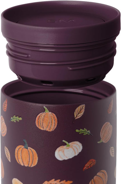 Simple Modern Halloween Signature Voyager | 16oz Travel Coffee Mug Tumbler with 360° Lid | Gifts for Women Men | Ceramic-Lined Insulated Stainless Steel Cold Brew Iced Coffee Cup | Spooky Mix