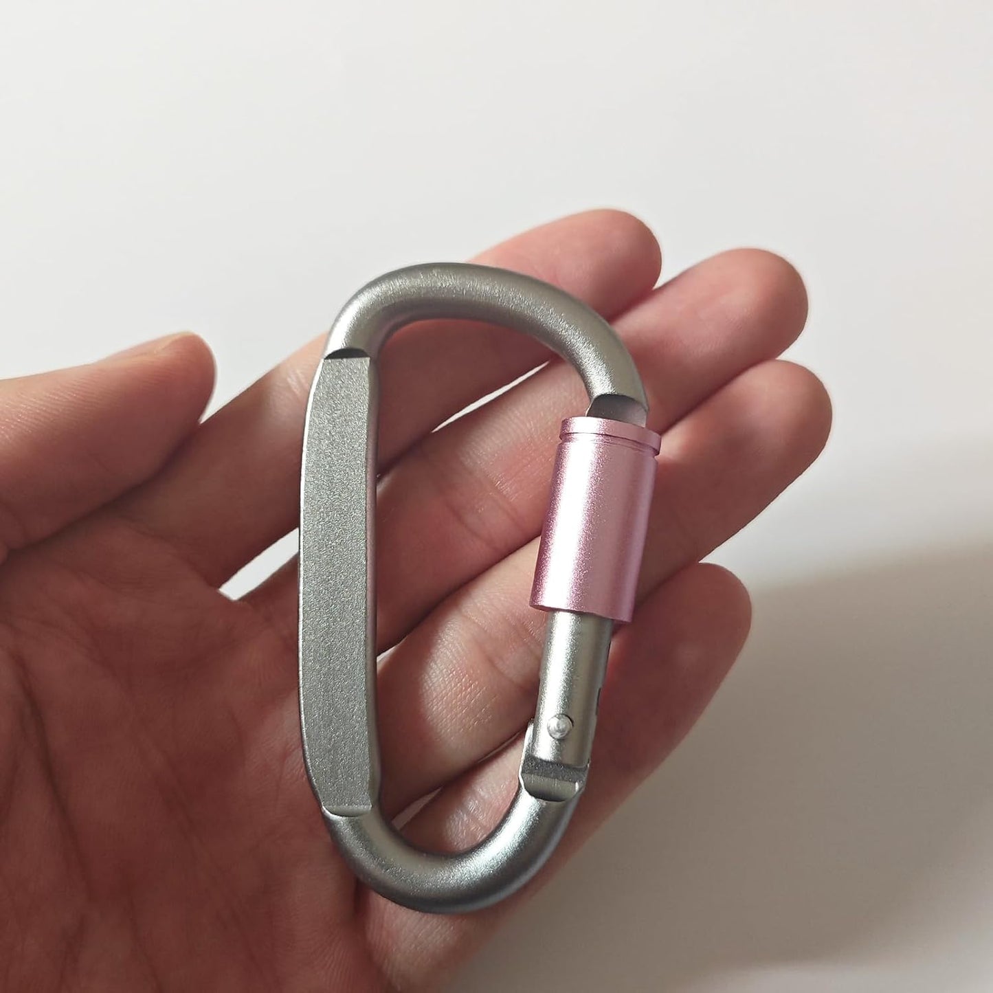Paracord Keychain/Carabiner Clip - Jaymokes D Ring Metal Hook for Water Bottle, Key, Backpacks and More