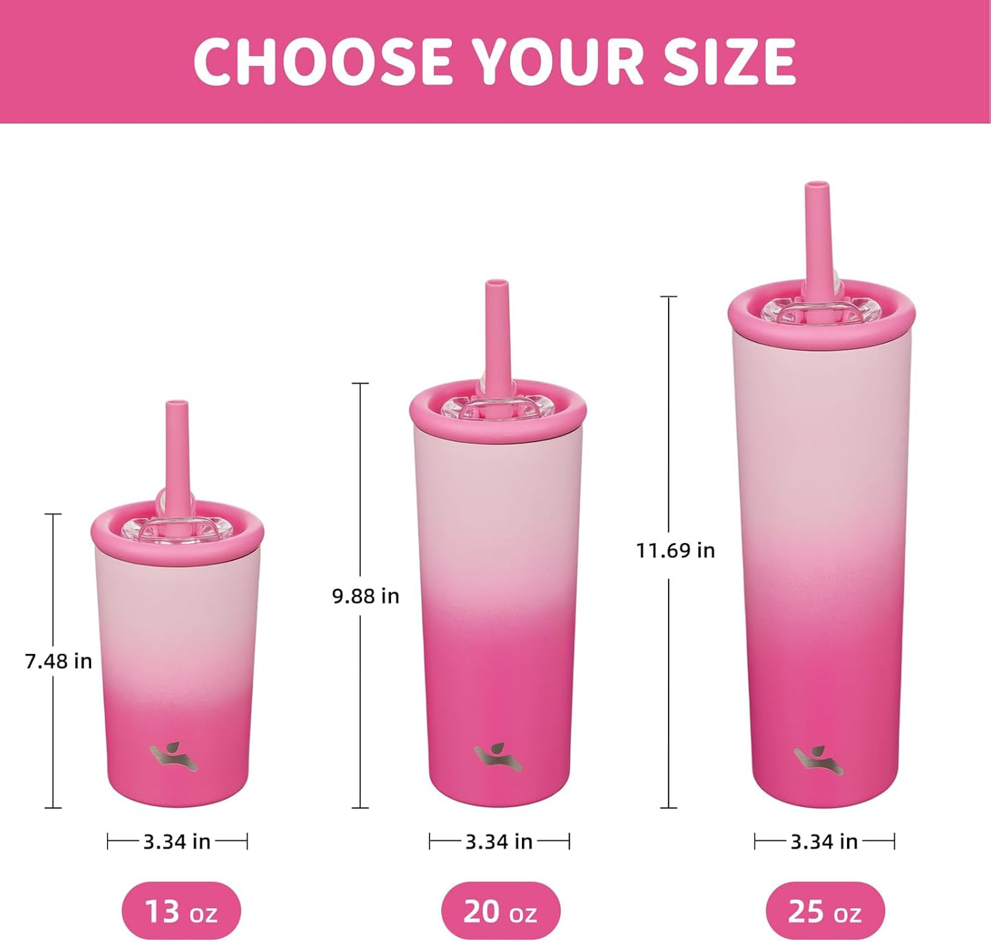 Konokyo 25oz Insulated Tumbler with Lid and Straw, Reusable Iced Coffee Cup with Lid, Travel Coffee Mug, BPA-Free, Leak-Proof and Durable, Oasis