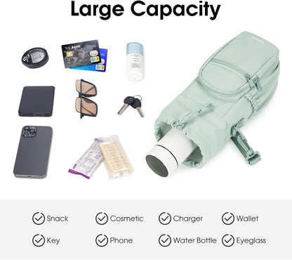 sportsnew Water Bottle Holder 40oz Crossbody Insulated Cup Sleeve Water Bottle Carrier Sling Bag with Phone Pocket, Walking