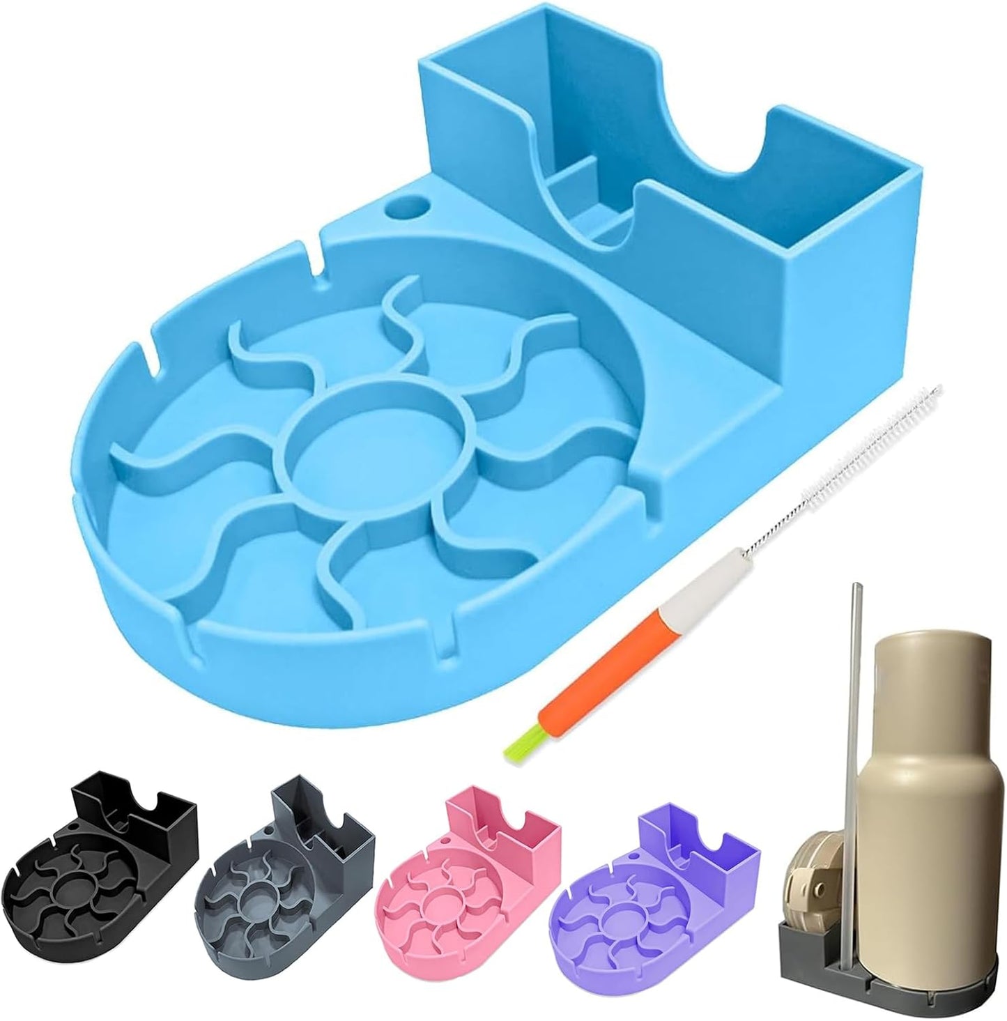 Water Bottle Drying Rack, Silicone Tumbler Drying Rack, Baby Bottle Dryer Holder, Cup Dryer for Stanley 20/30/40 oz, Mugs, Glasses