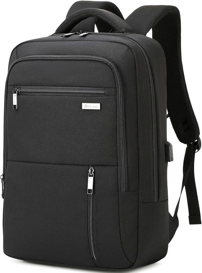 DUSLANG 17 Inch Laptop Backpack for Travel Water Resistant College Backpack for Men/Women Laptop Bag with USB Charging Port,Black - Colors A