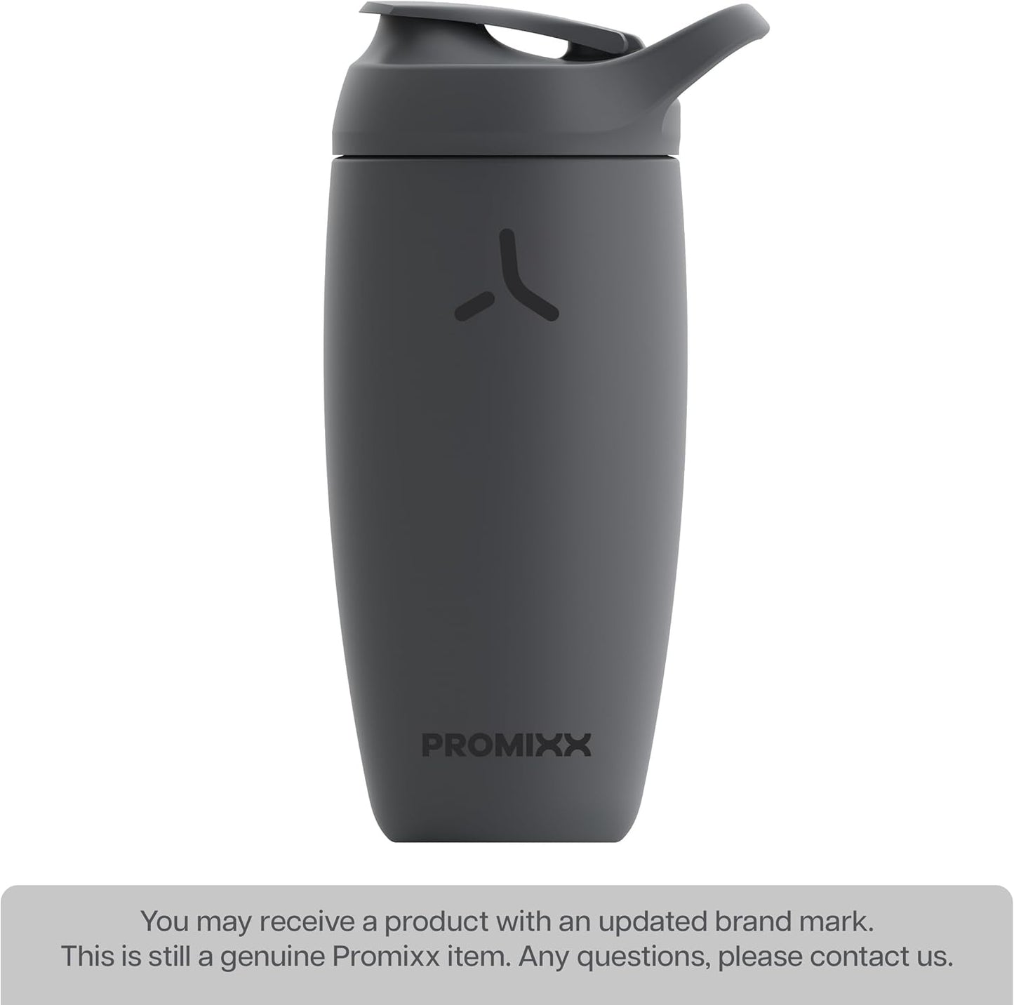 Promixx Pursuit Shaker Bottle - Insulated Stainless Steel Water Bottle and Shaker Cup - 18oz - Midnight Blue