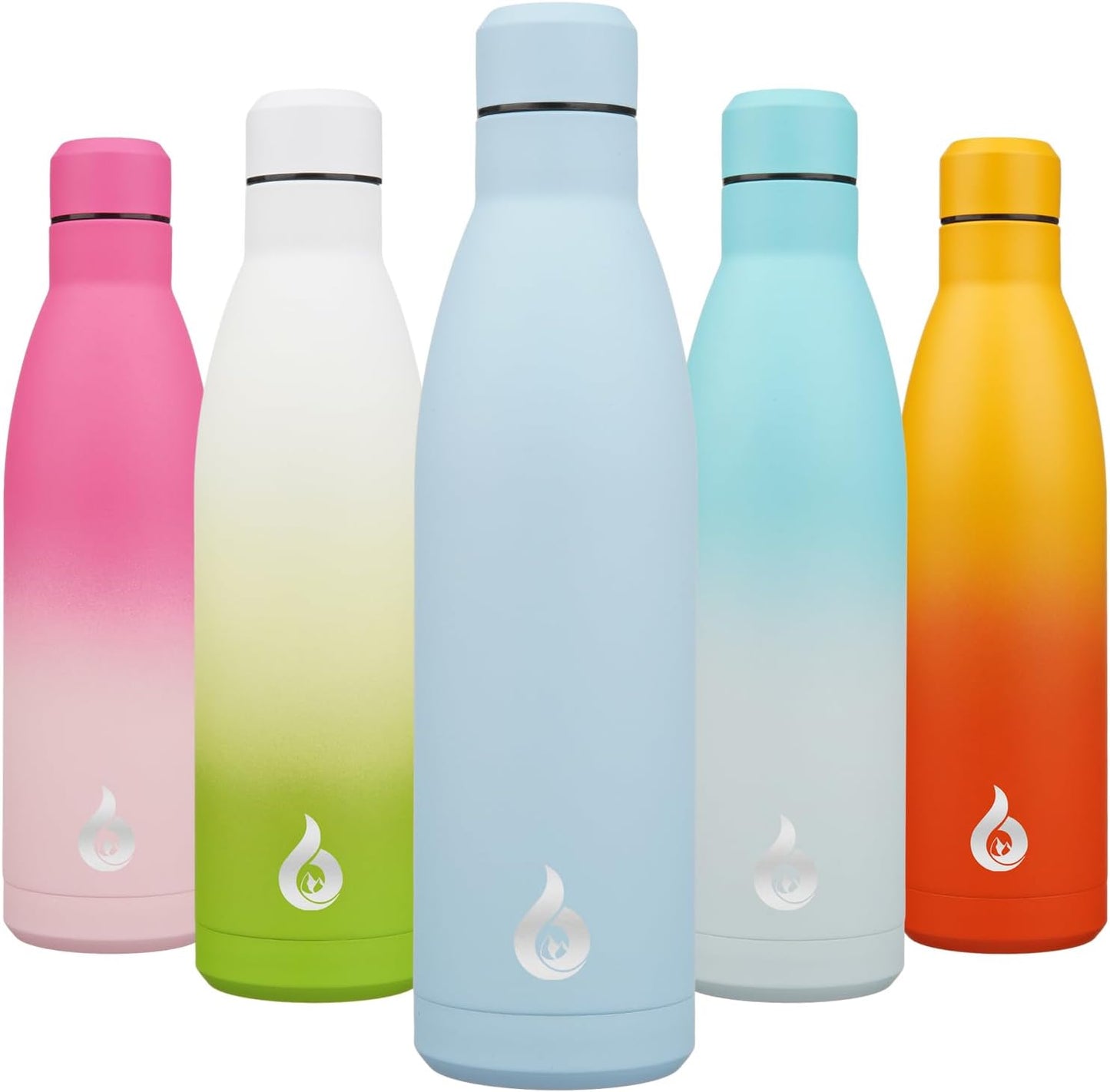 BJPKPK Insulated Water Bottle 12oz Small Stainless Steel Water Bottles Reusable Metal Thermal Keep Cold and Hot,Dreamy Purple - Colors A