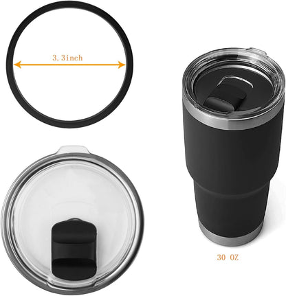 Gasket Replacement Compatible with Yeti 30 Oz Tumbler Lid, O Ring Rubber Seal For Yeti 14 OZ Mug Lid-4 Pack Replacement Silicone Seal Parts