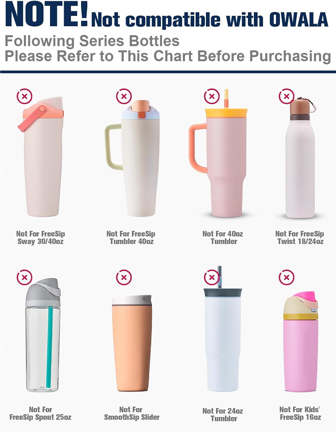 Mity rain 2PCS Silicone Boot for Owala Water Bottle 24 oz 32 oz, Anti-Slip Protective Sleeve Bottom Bumper Protector for FreeSip Stainless Steel Water Bottles Accessories