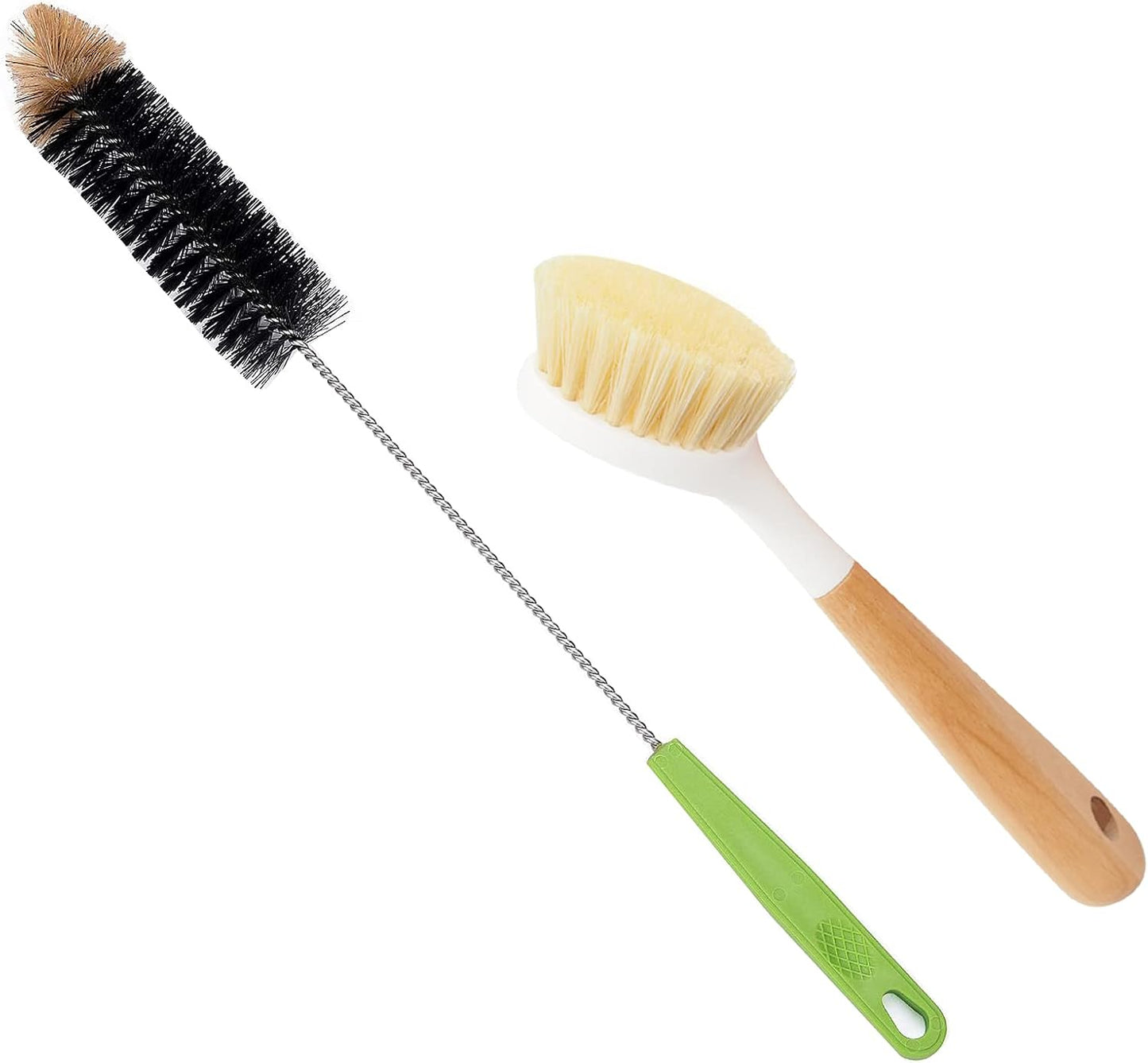 Long Bottle Brush, 17 in Bendable Cleaner Brushes for Cleaning Neck Beer Bottles, Wine, Baby Bottles, Water Bottles, Tumblers, Flask, Bird Feeder, Vase, Pipes and Brewing Supplies Black/1Pack