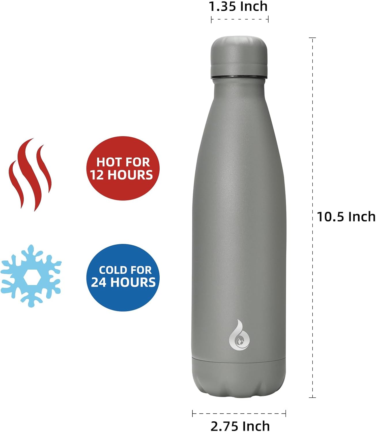 BJPKPK Insulated Water Bottle 12oz Small Stainless Steel Water Bottles Reusable Metal Thermal Keep Cold and Hot,Dreamy Purple - Colors B