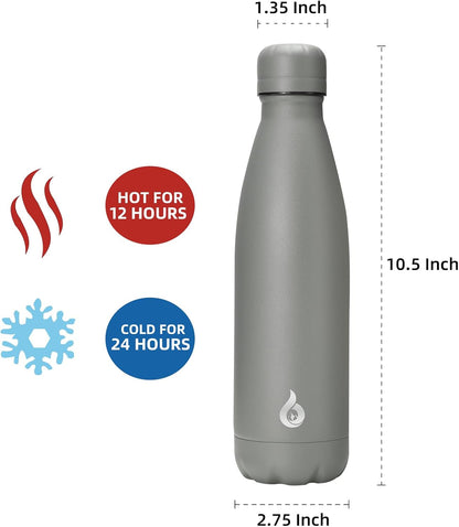 BJPKPK Insulated Water Bottle 12oz Small Stainless Steel Water Bottles Reusable Metal Thermal Keep Cold and Hot,Dreamy Purple - Colors B