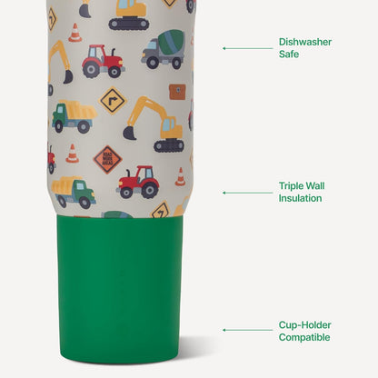 HydroJug Sport - Stainless Steel Tumbler with Straw, Vacuum Insulated, 40oz Leakproof Water Bottle, Ergonomic Design, Reusable, Dishwasher Safe, Rubber Base, Durable for Gym or Outdoors, Sage