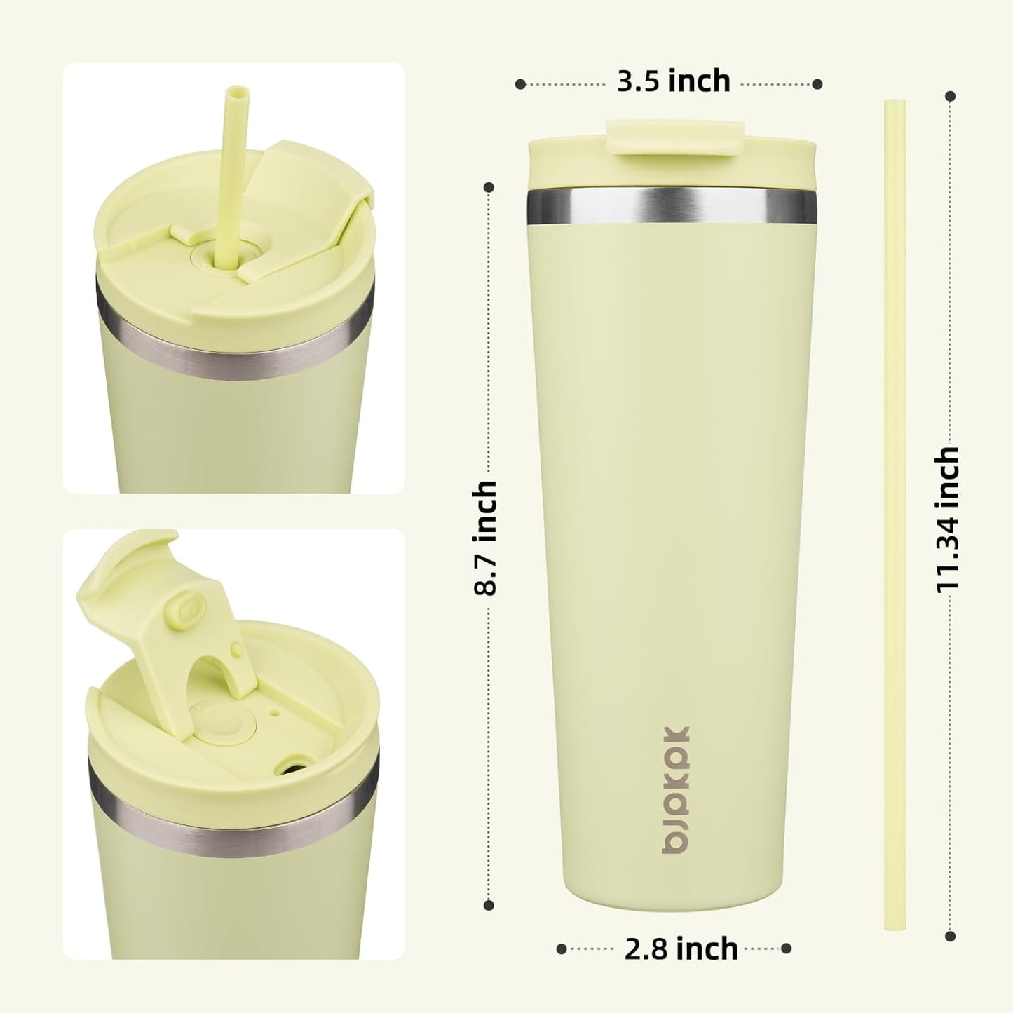 BJPKPK 4 Pack Tumbler with Lid and Straw,30oz Insulated Tumblers Bulk Reusable Travel Coffee Mug, Dishwasher Safe Double Wall Vacuum Insulated Cup Gift for Men Women,Light Blue Leopard