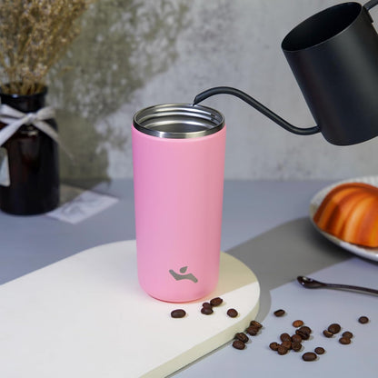Konokyo Tumbler with Lid, 16 oz Travel Coffee Mug Double Wall Vacuum Stainless Steel Thermal Metal Cup Insulated Water Bottle,Navy Blue