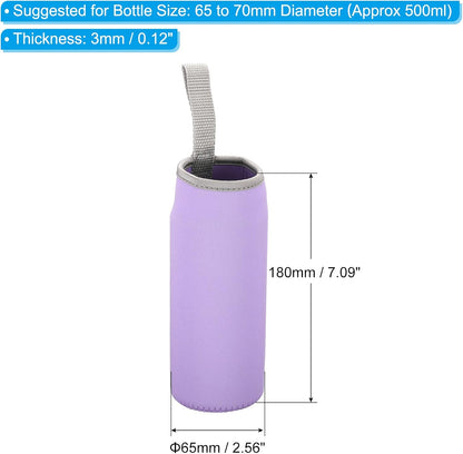 PATIKIL Water Bottle Sleeves, Neoprene Insulated Bottle Bag Holder Carrier Pouch with Finger Strap