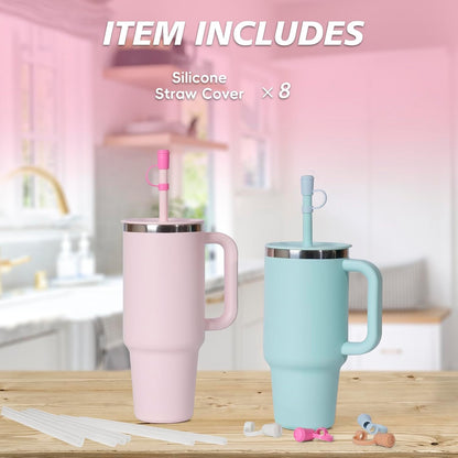 Jetstop Straw Cover Cap for Hydro flask tumblers - Dust Proof 10mm Silicone Stoppers compatible with Hydroflask Press-in Straw Lid