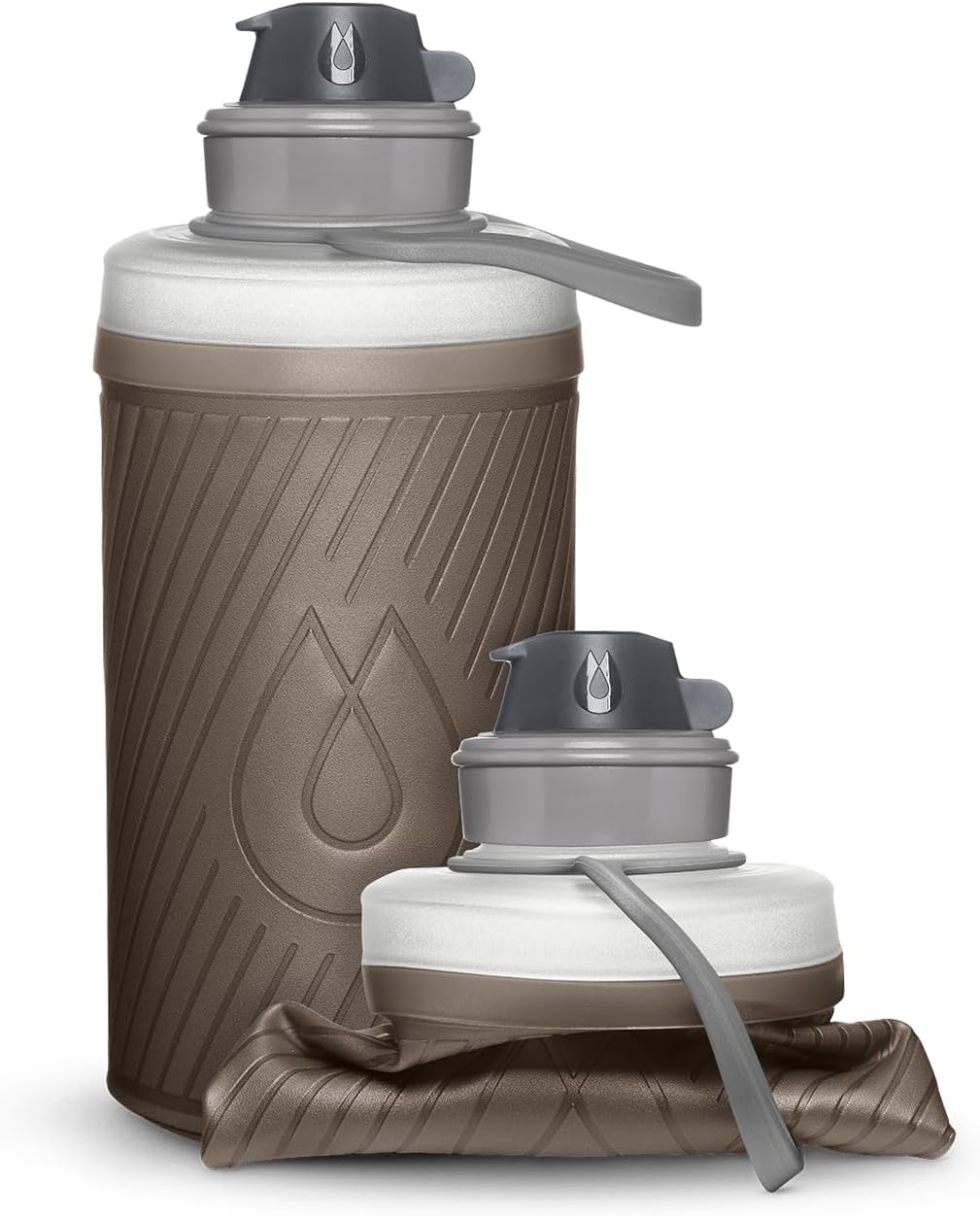 HydraPak Flux - Collapsible Backpacking Water Bottle (750ml, 1L, 1.5L) - BPA Free, Ultra Light, Spill-Proof Twist Cap