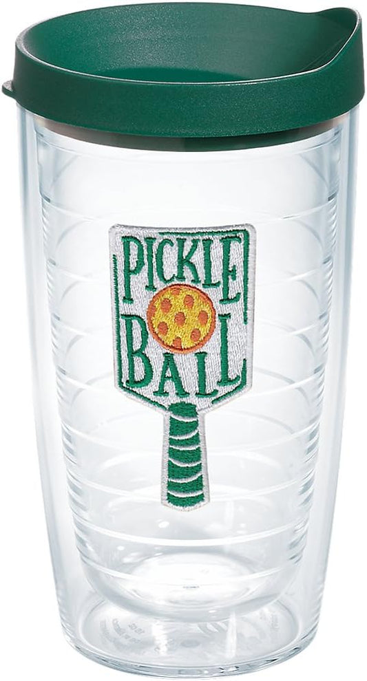 Tervis Venture Lite Pickleball Made in USA Double Walled Insulated Tumbler Travel Cup Keeps Drinks Cold & Hot, 24oz Water Bottle, Classic