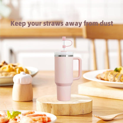6|12 Pack 0.4in/10mm Straw Toppers, for Stanley Straw Covers Cap for Tumblers for Stanley 14|20|30|40|64 Oz Cup, Silicone Dust-Proof Caps（ Cup is Not Included）, 6 Pack