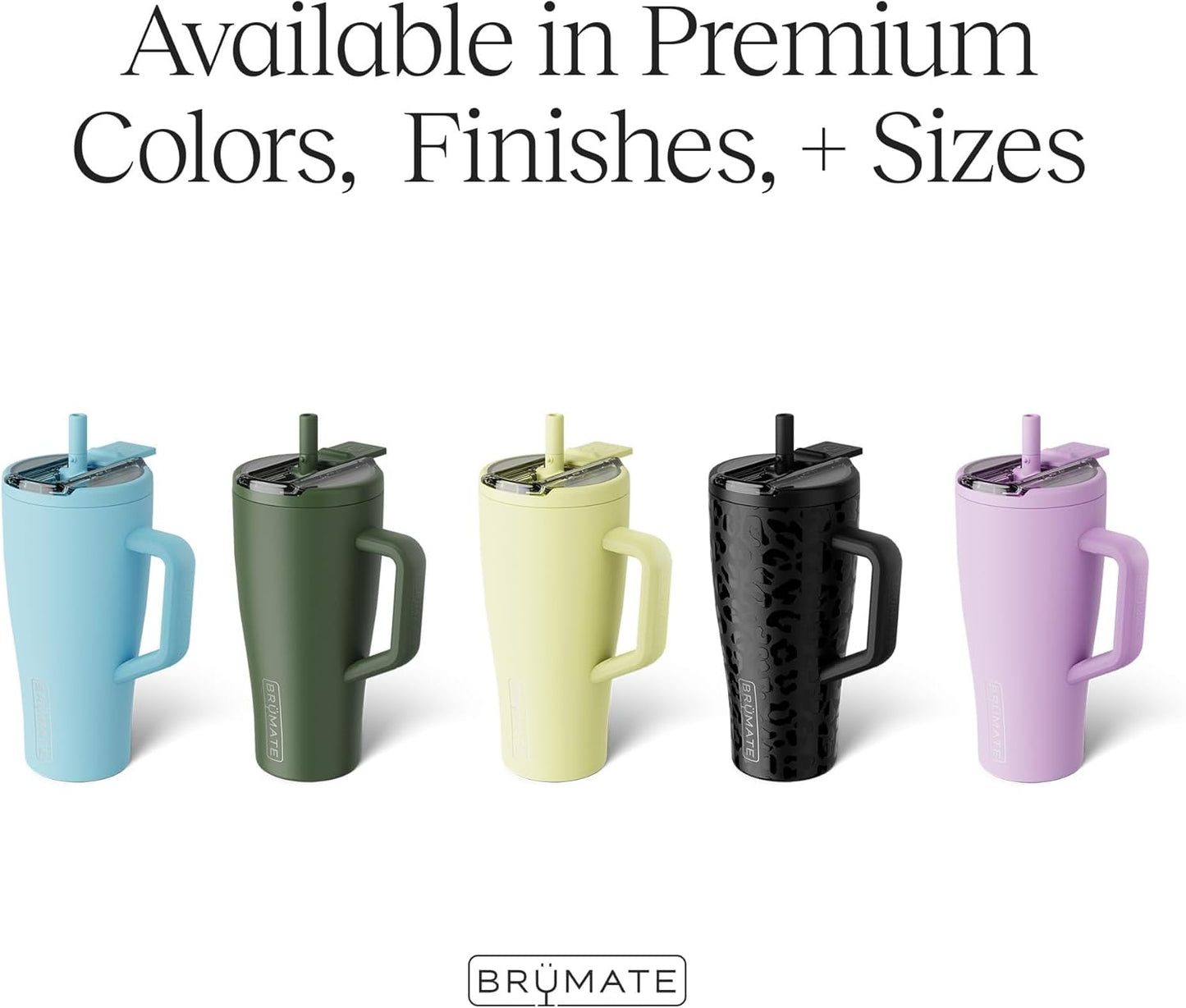BrüMate Era Flip 30oz Tumbler with 100% Leakproof Covered Straw Lid | Hygienic Covered Straw | Insulated Stainless Steel Water Bottle with Handle | Cup Holder Friendly | BPA-Free (Sage)