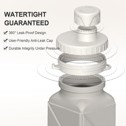 BEAUTAIL Collapsible Water Bottles 20.6oz, Silicone Foldable Portable Travel Water Bottle, Lightweight Reusable Leakproof for Traveling Camping Hiking Cycling Yoga Sports Outdoor