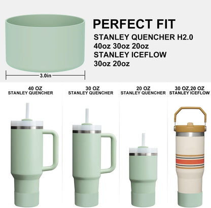 Affute Protective Silicone Boot for Stanley Quencher H2.0 40 30 20 oz & IceFlow Flip 30 20 oz, BPA Free Anti-Noise Anti-Scratch, Stanley Cup Protector Sleeve Cover Boot