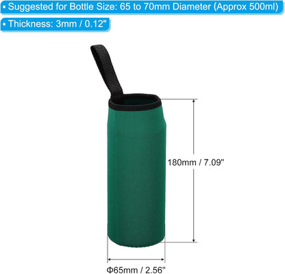 PATIKIL Water Bottle Sleeves, Neoprene Insulated Bottle Bag Holder Carrier Pouch with Finger Strap
