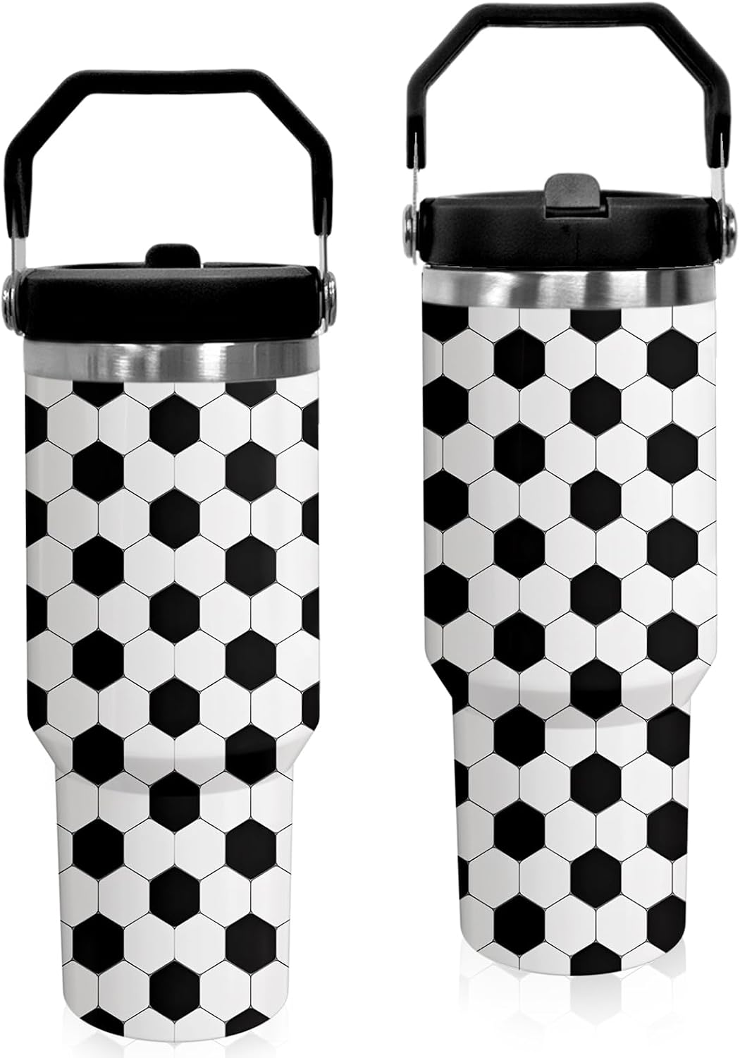 30 oz Tumbler with Handle Flip Straw Leak Proof - Pickleball Mug 30oz Tumbler Travel Coffee Mug with Handle - Birthday Gifts for Women Pickleball Lovers Players 30 Ounce Stainless Steel Cup