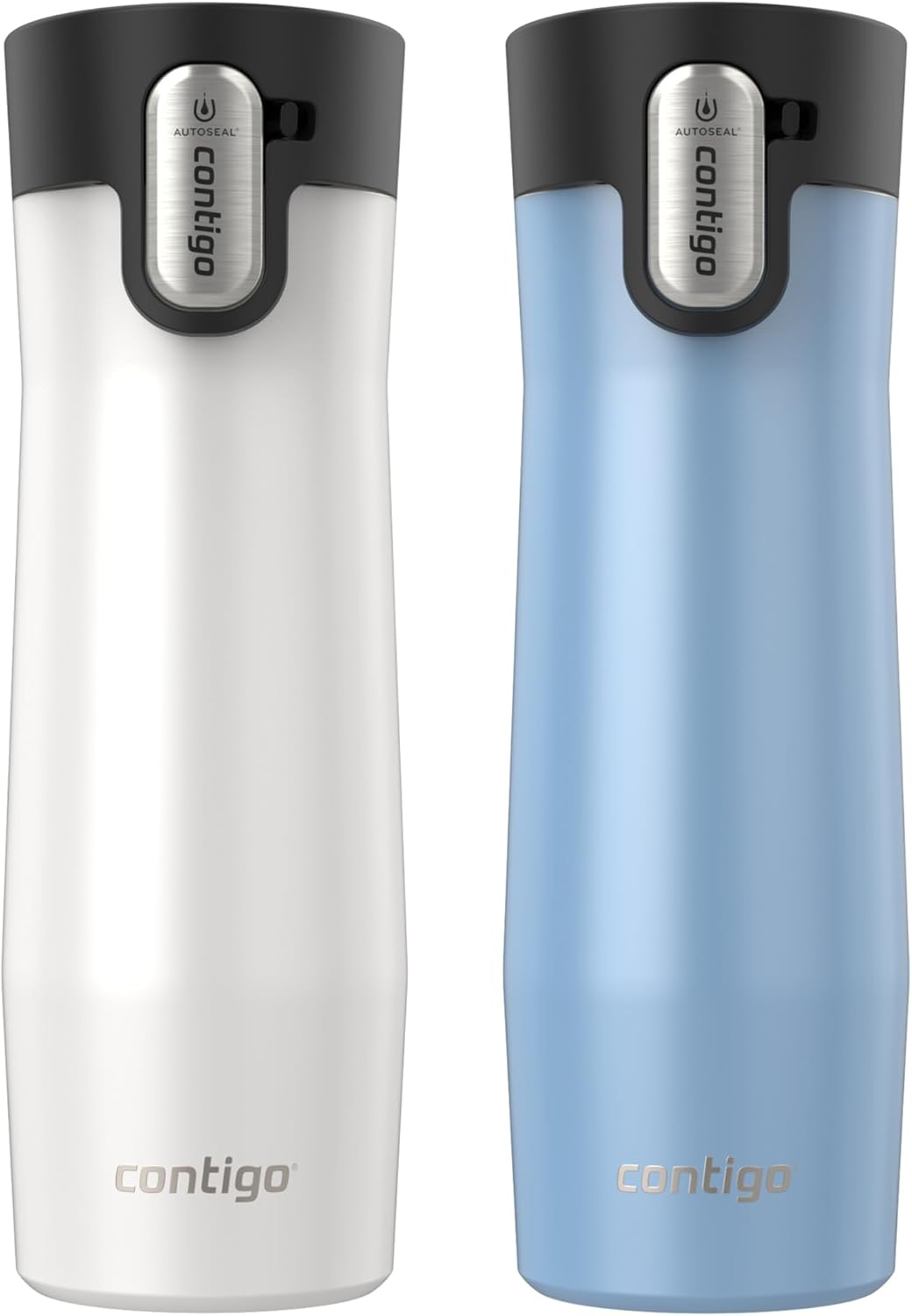 Contigo AUTOSEAL West Loop Vacuum-Insulated Stainless Steel Travel Mug with Easy-Clean Lid 12 oz Blueberry