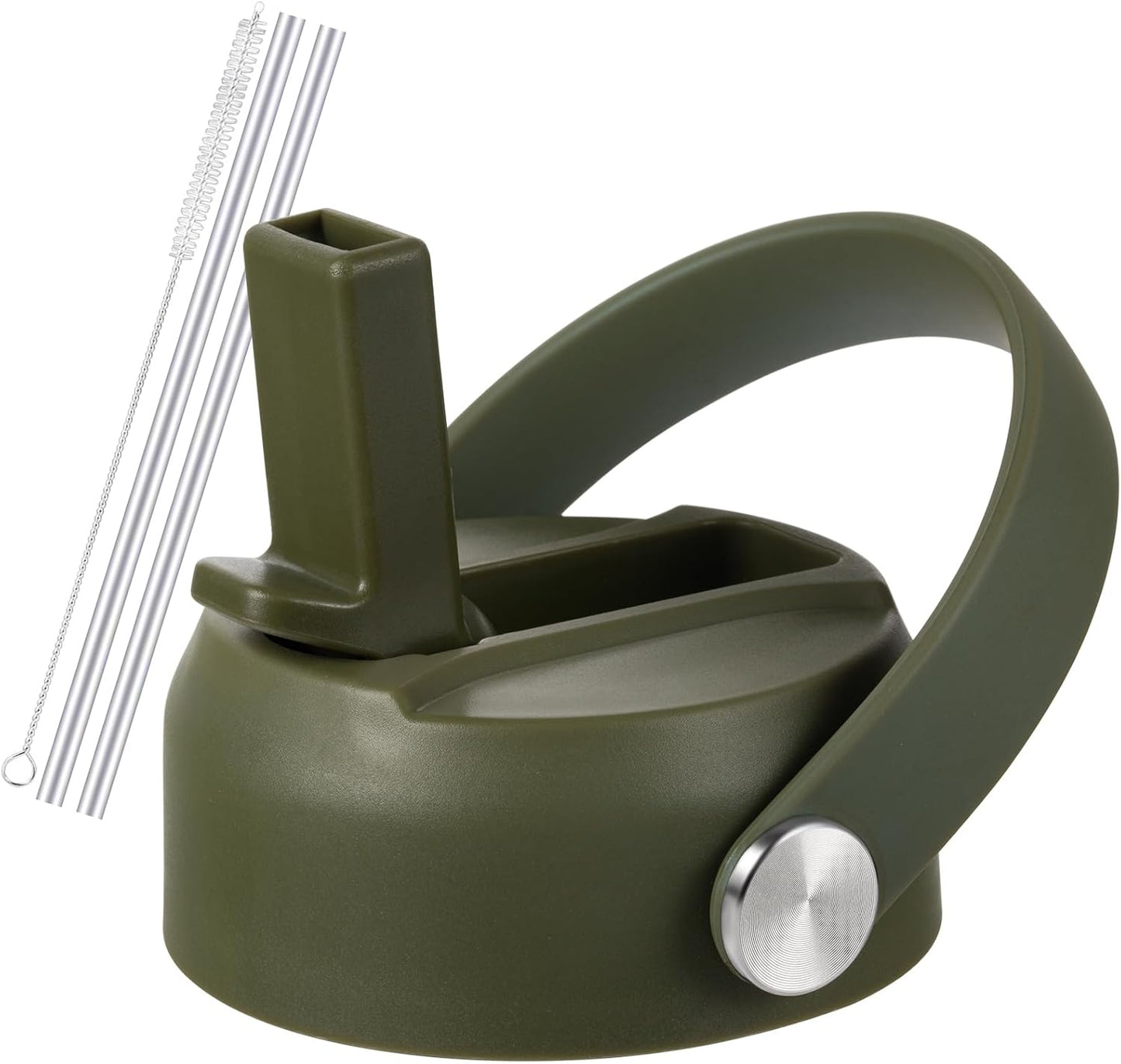 RRegeny Straw Lid for Hydro Flask Wide Mouth 32 40 oz, Lids with Flexible Handle compatible with HydroFlask, Replacement Sports Flex Cap Wide Mouth Top