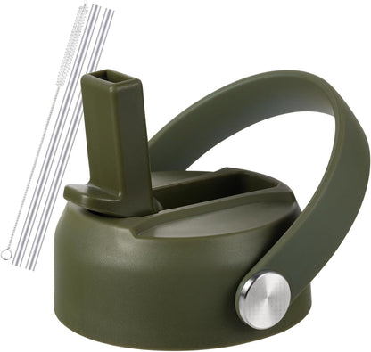 RRegeny Straw Lid for Hydro Flask Wide Mouth 32 40 oz, Lids with Flexible Handle compatible with HydroFlask, Replacement Sports Flex Cap Wide Mouth Top