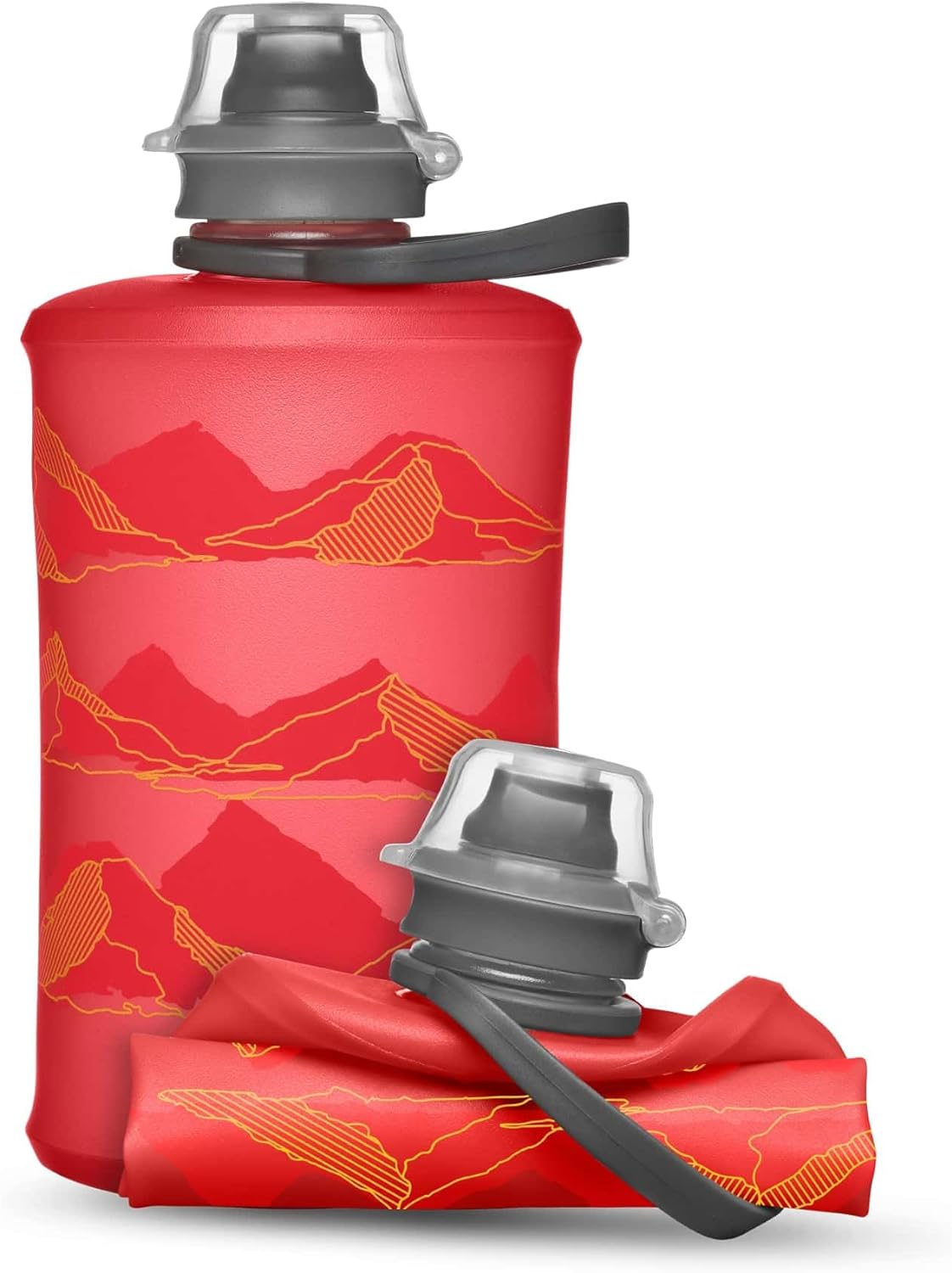 HydraPak Stow Collapsible Water Bottle – 350ml, 500ml, 1L – Ultralight, Leak-Proof, BPA-Free, Filter Compatible Travel & Hiking Flask