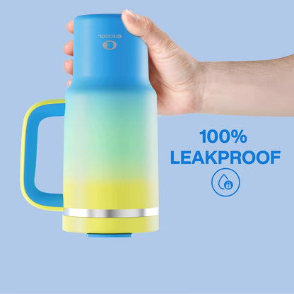 40 oz Tumbler with Handle and Straw: Stainless Steel Insulated Tumbler Keeps Cold for 24 Hours, Leakproof Travel Cup Fits in Cup Holder and BPA-Free, Cotton Candy