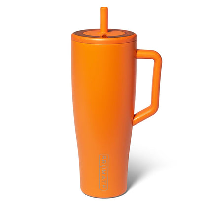 BrüMate Era 40 oz Tumbler with Handle & Straw | 100% Leakproof Insulated Water Bottle Tumbler with Lid & Flexible SoftSip Straw | Made of Stainless Steel | Cup Holder Friendly | 40oz (Nightfall Blue)