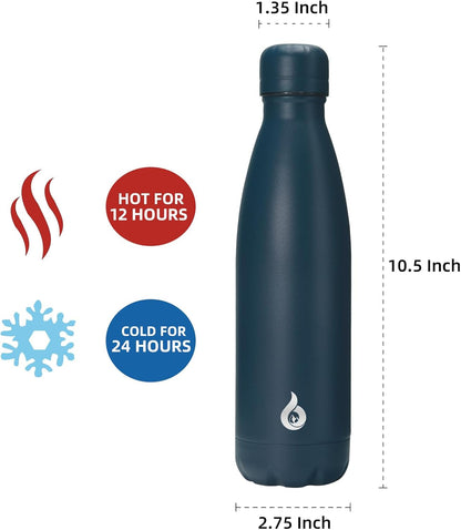 BJPKPK Insulated Water Bottle 12oz Small Stainless Steel Water Bottles Reusable Metal Thermal Keep Cold and Hot,Dreamy Purple - Colors A
