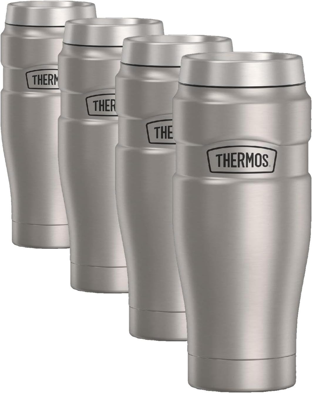 THERMOS Stainless King Vacuum-Insulated Stainless Steel Tumbler - 16oz, Midnight Blue - Insulated Coffee Tumbler for Hot & Cold Drinks - Leak-Proof & Sweat-Proof for Commuting & Traveling