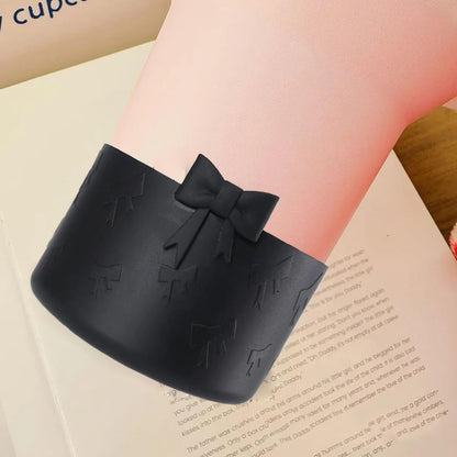 1Pcs Black Bow Protective Cup Boot for 20 30 40oz Stanley Bumper, Silicone Tumbler Bottom Sleeve Cover Accessories for Women