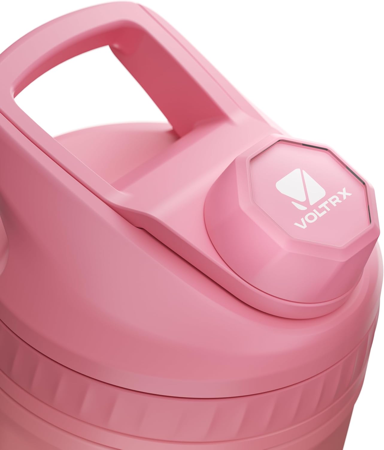 VOLTRX ChillMix Shaker Bottle Insulated Stainless Steel - USB C Rechargeable Electric Protein Shake Mixer, Shaker Cups for Protein Shakes and Meal Replacement, Chrome Steel, 16 oz