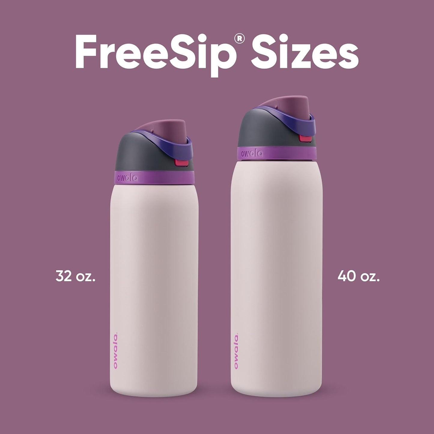 Owala FreeSip Insulated Stainless Steel Water Bottle with Straw, BPA-Free Sports Water Bottle, Great for Travel, 32 Oz, Denim