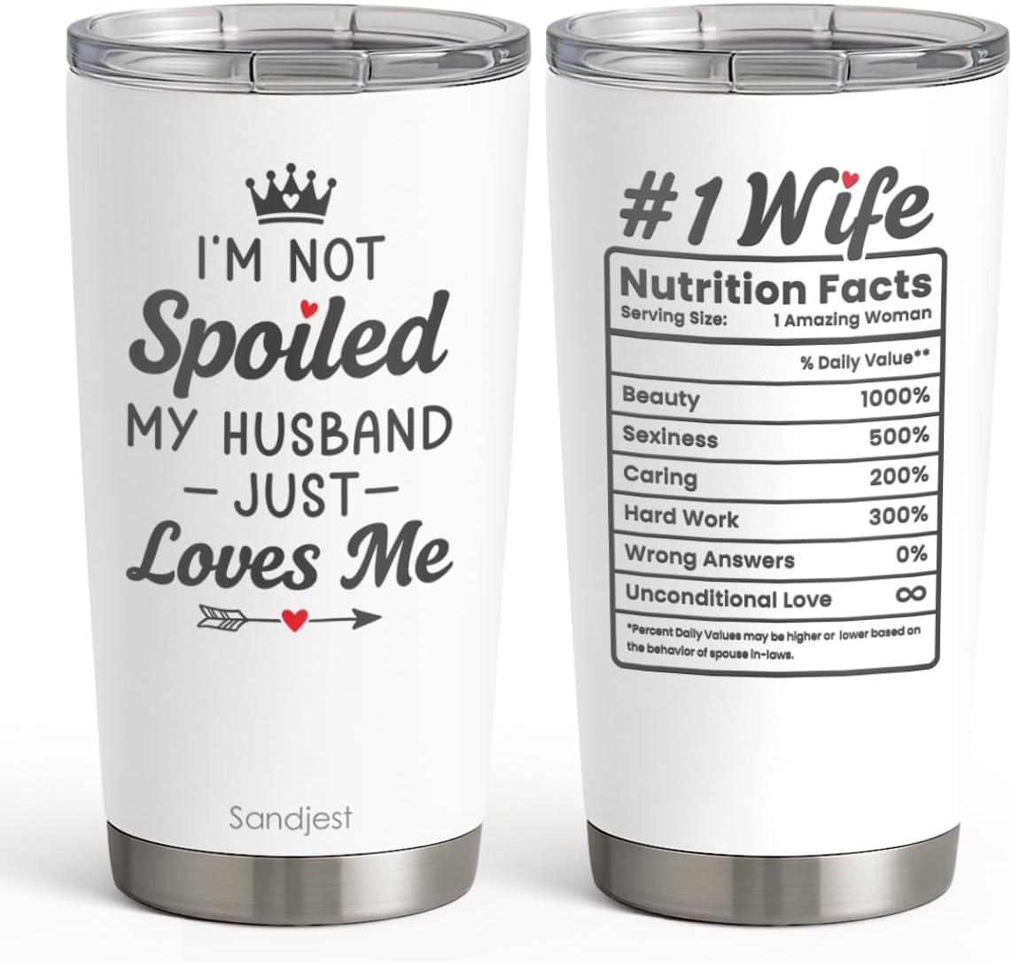 SANDJEST Pickleball Tumbler 20oz, Stainless Steel Travel Cup with Lid, Insulated Coffee Mug, Pickleballs Gifts for Women Girls Friends Sisters Players on Birthday Christmas