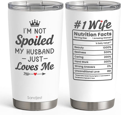 SANDJEST Pickleball Tumbler 20oz, Stainless Steel Travel Cup with Lid, Insulated Coffee Mug, Pickleballs Gifts for Women Girls Friends Sisters Players on Birthday Christmas